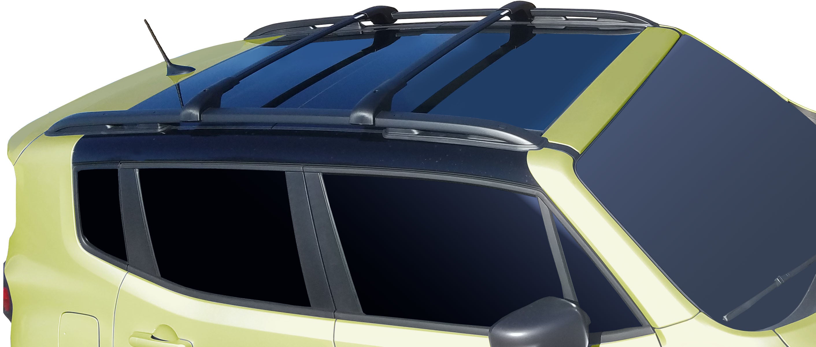 BrightLines Aero Roof Rack Crossbars Ski Rack Combo Compatible With Jeep Renegade 2015-2023 – ASG AUTO SPORTS