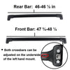 BrightLines Roof Rack Crossbars Ski Rack Combo Replacement For Toyota Highlander XLE LIMITED SE LIMITED PLATINUM 2014-2019 (Up to 6 pairs Skis or 4 Snowboards)