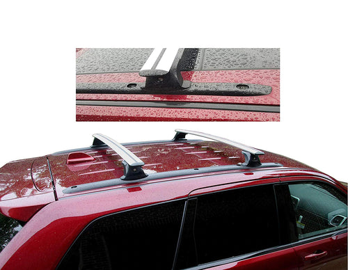 BRIGHTLINES Heavy Duty Anti-Theft Premium Aluminum Roof Bars Roof Rack Crossbars Compatible with 2011-2021 Jeep Grand Cherokee with Roof Black Plastic Moldings - Exclusive From ASG Auto Sports - USED