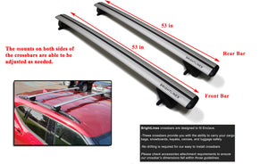 BRIGHTLINES Heavy Duty Anti-Theft Premium Aluminum Roof Bars Roof Rack Crossbars Compatible with Chevy Blazer 2019 2020 2021 2023 2024  - Exclusive From ASG Auto Sports