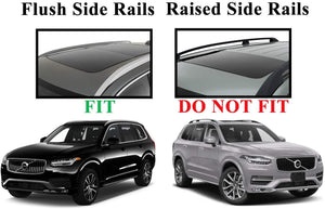 BRIGHTLINES Heavy Duty Anti-Theft Premium Aluminum Roof Bars Roof Rack Crossbars Compatible with Volvo XC40 2019-2024 (NOT for Panoramic sunroof) - Exclusive from ASG Auto Sports
