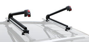 BrightLines Roof Rack Crossbars and Ski Rack Combo Compatible with Jeep Grand Cherokee 2011-2021 with Roof Black Moldings (Up to 6 pairs Skis or 4 Snowboards)