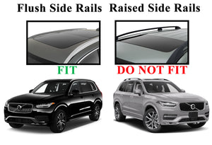 BRIGHTLINES Heavy Duty Anti-Theft Premium Aluminum Roof Bars Roof Rack Crossbars Compatible with Volvo XC60 XC90 2018-2024 (NOT for Panoramic sunroof)