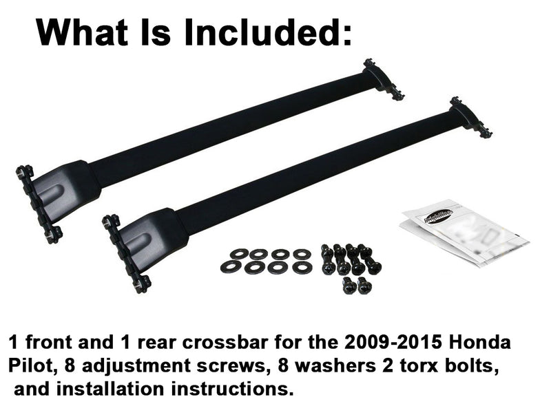 BrightLines Roof Rack Crossbars Replacement For Honda Pilot 2009-2015 - ASG AUTO SPORTS