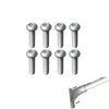 BRIGHTLINES Full Set (8) Mounting Bolts Hardware Bag Replacement Parts For Nissan Rouge 2014-2020 & Rouge Sport 2017-2022