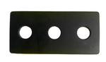 Adhesive Rubber Bumpers Pads | Rigid 2.5" x 1-3/8" Easy Peel-Off Pads for Protective Leveling Support - SET OF 10