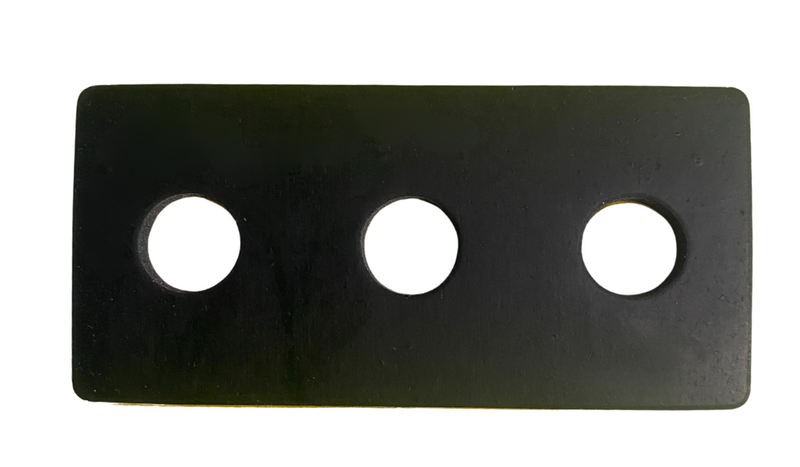 Adhesive Rubber Bumpers Pads | Rigid 2.5" x 1-3/8" Easy Peel-Off Pads for Protective Leveling Support - SET OF 10
