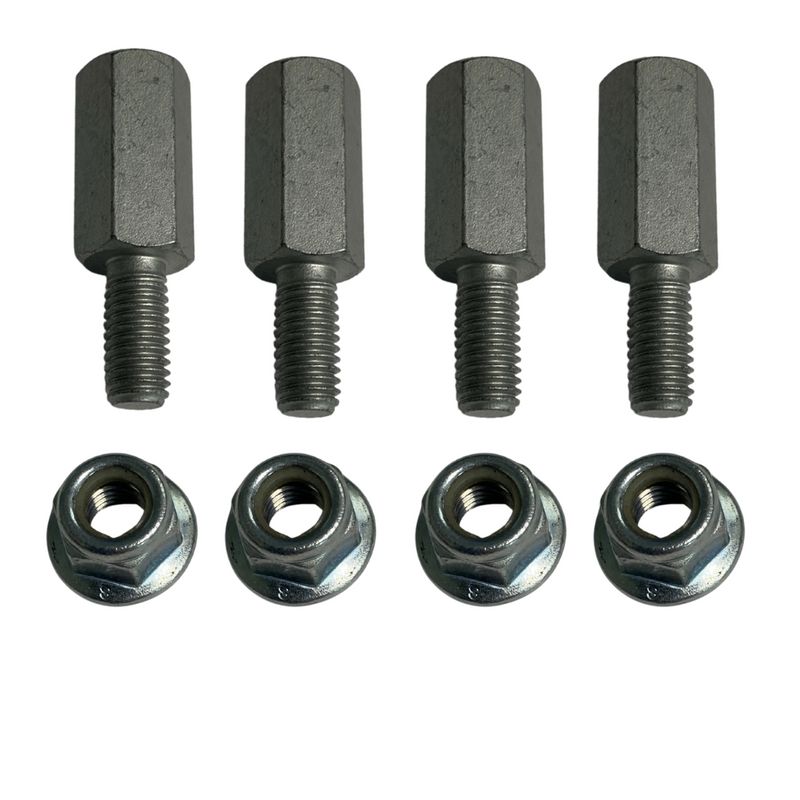 BRIGHTLINES M8 Coupler Bolts (4) & M8 Nuts (4) Replacement Parts for Hyundai Santa Fe 2019-2023 (Part# BLF13-5) Roof Rack Crossbars Hardware Kit