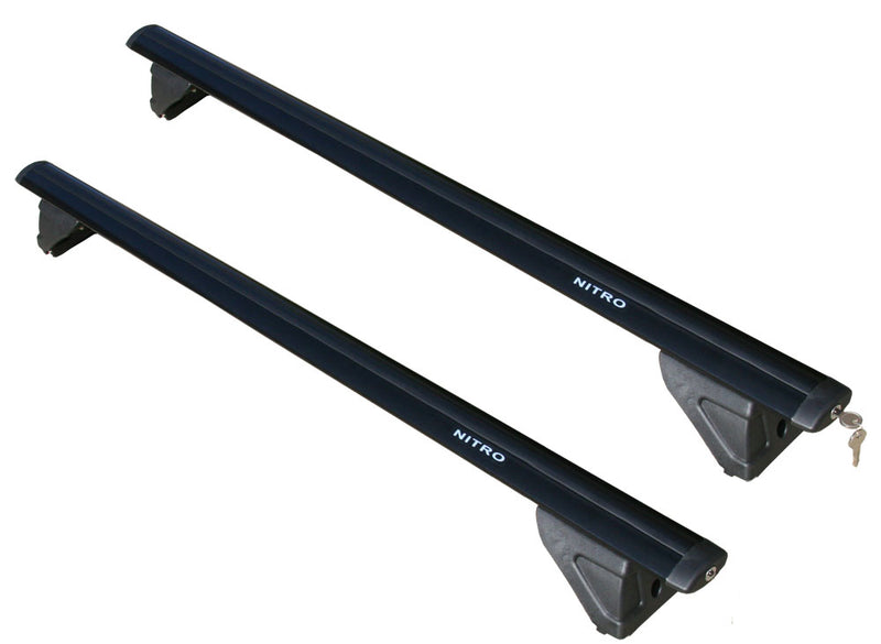 BrightLines Roof Rack Crossbars Premium Double Kayak Rack Combo Compatible With Dodge Nitro 2007-2012
