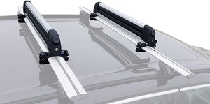 BRIGHTLINES Heavy Duty Anti-Theft Crossbars Roof Racks & Ski Rack Combo Compatible with 2020-2024 Ford Escape (Up to 6 pairs Skis or 4 Snowboards) - Including Models with panoramic sunroof - Exclusive from ASG Auto Sports