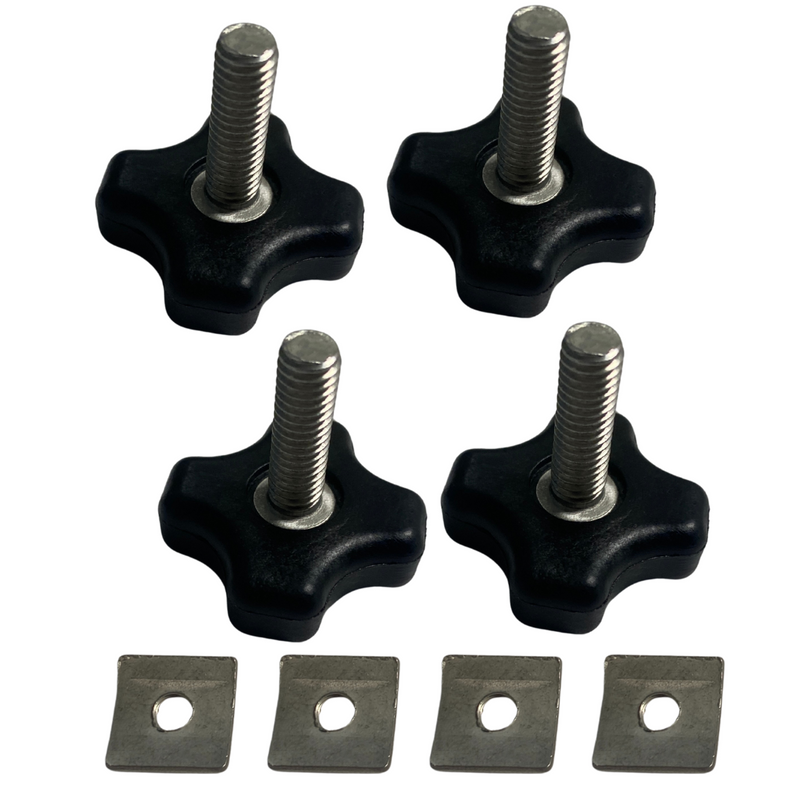 Hand Thumbwheel screw (M6x20mm-1.0) Plastic Star Grip Knob Replacement For OE Style Roof Rack Crossbars 2009-2015 Honda Pilot and 2019-2025 Passport