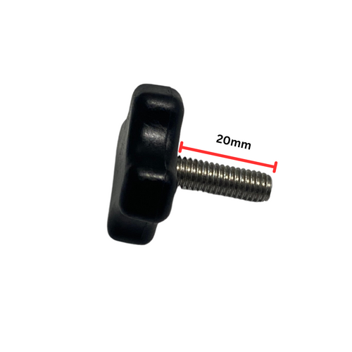 Hand Thumbwheel screw (M6x20mm-1.0) Plastic Star Grip Knob Replacement For OE Style Roof Rack Crossbars 2009-2015 Honda Pilot and 2019-2025 Passport