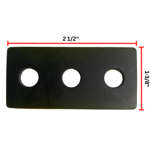 Adhesive Rubber Bumpers Pads | Rigid 2.5" x 1-3/8" Easy Peel-Off Pads for Protective Leveling Support - SET OF 10