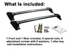 BrightLines Roof Rack Crossbars Replacement For Honda CRV 2007-2011
