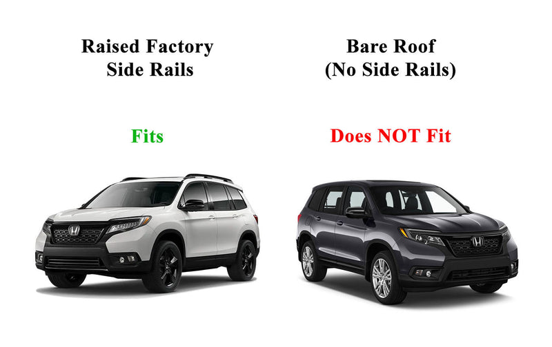 BrightLines Roof Rack Crossbars Ski Rack Combo Replacement For Honda Passport 2019-2025 (4 Pairs Skis or 2 Snowboards)