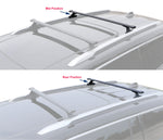 BRIGHTLINES All Metal Crossbars Roof Ski Rack Combo Compatible with 2021-2025 Jeep Grand Cherokee L 3-Row & 2022-2025 Jeep Grand Cherokee 2-Row (Up to 4 Skis or 2 Snowboards) - Exclusive from ASG Auto Sports