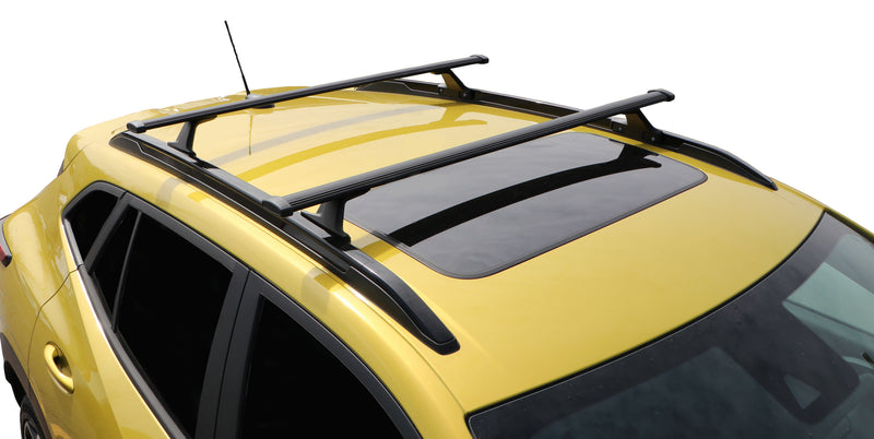 BRIGHTLINES Roof Rack Cross Bars Ski Rack Combo Compatible with Chev Trax 2024-2025 (4 Pairs of Skis or Two Snowboards)
