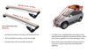 BRIGHTLINES Heavy Duty Anti-Theft Premium Aluminum Roof Rack Crossbars Compatible with 2021-2025 Ford Bronco Sport Base, Big Bend, Heritage, Outer Banks, Badlands, Heritage Limited and Free Wheeling