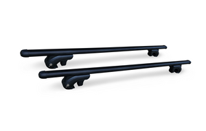 BRIGHTLINES 53" All Black Universal Crossbars Roof Racks Compatible with Raised Roof Side Rails for Kayak Luggage ski Bike Carrier, a Set of 2