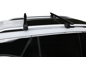 BRIGHTLINES 53" All Black Universal Crossbars Roof Racks Compatible with Raised Roof Side Rails for Kayak Luggage ski Bike Carrier, a Set of 2