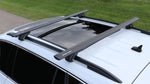 BrightLines All Black Heavy Duty 220 lbs Wing Shaped Universal Crossbars Roof Racks & Double Folding Kayak Roof Rack Carrier Combo That Holds a Pair of Kayaks, or One Canoe or SUPs Paddleboards