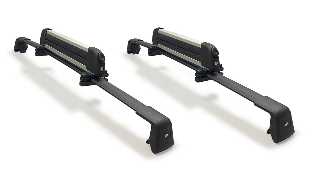 BRIGHTLINES Anti Theft Crossbars Roof Racks & Ski Rack Combo Compatible with 2020-2024 Kia Telluride With Flush Side Rails (Up to 4 pairs Skis or 2 Snowboards) (Including Models with panoramic sunroof) - Exclusive from ASG Auto Sports