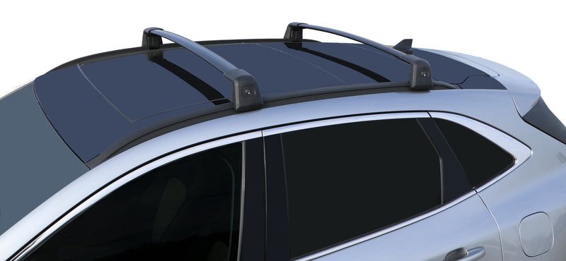 BRIGHTLINES Heavy Duty Anti-Theft Crossbars Roof Racks and Premium Double Kayak Rack Compatible with 2020-2024 Ford Escape ( Including Models with panoramic sunroof) - Exclusive from ASG Auto Sports