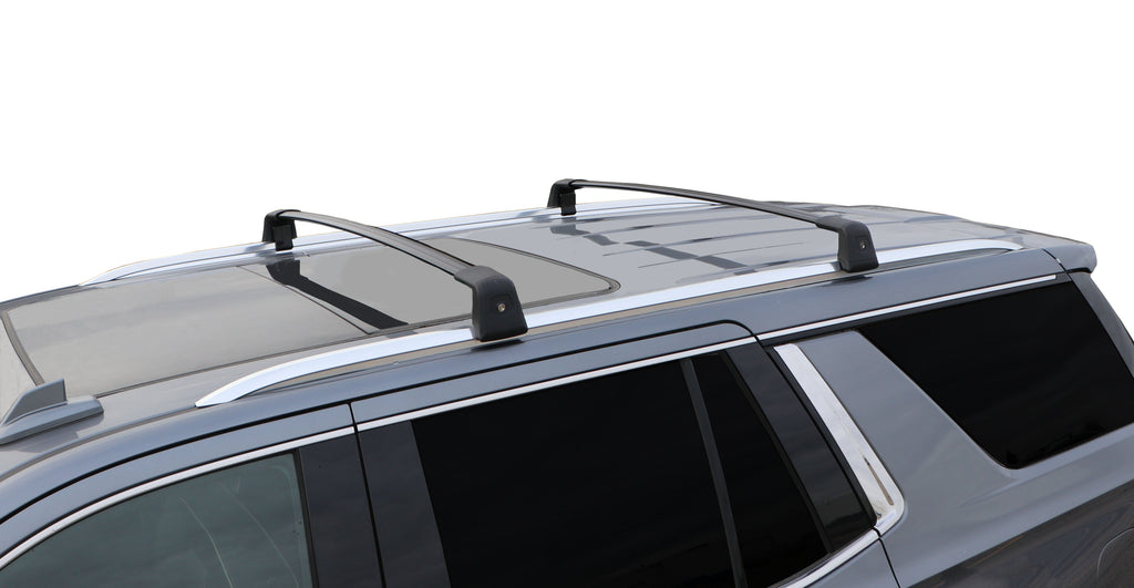 BRIGHTLINES Anti Theft Crossbars Roof Racks Compatible with 2021-2024 Chevy Tahoe, Suburban, GMC Yukon and Cadillac Escalade for Kayak Luggage ski Bike Carrier (Including Models with panoramic sunroof) - Exclusive from ASG Auto Sports - USED