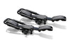 BrightLines All Black Heavy Duty 220 lbs Wing Shaped Universal Crossbars Roof Racks & Double Folding Kayak Roof Rack Carrier That Holds a Pair of Kayaks, or One Canoe or SUPs Paddleboards