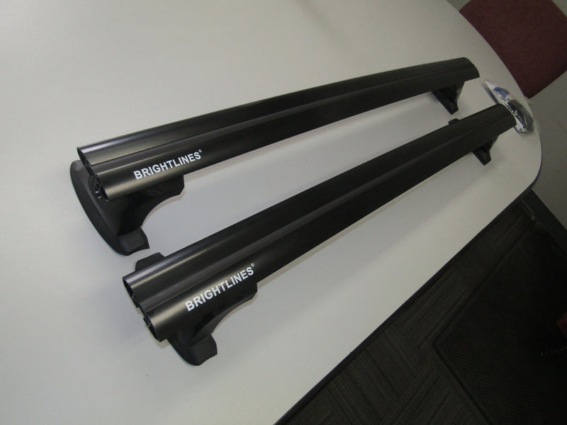 BRIGHTLINES Heavy Duty Anti-Theft Premium Aluminum Roof Bars Roof Rack Crossbars Compatible with 2011-2021 Jeep Grand Cherokee with Roof Black Plastic Moldings - USED
