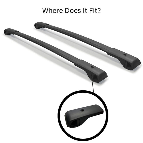 BRIGHTLINES Roof Rack Crossbars (1) Full LH Mount Replacement For Subaru Crosstrek 2018-2023