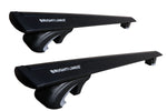 BrightLines 48" All Black Heavy Duty 220 lbs Wing Shaped Universal Crossbars Roof Racks Compatible with Raised Roof Side Rails for Kayak Luggage ski Bike Carrier, a Set of 2