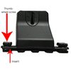 Hand Thumbwheel screw (M6x20mm-1.0) Plastic Star Grip Knob Replacement For OE Style Roof Rack Crossbars 2009-2015 Honda Pilot and 2019-2025 Passport