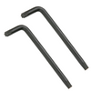 T40 Long Arm Torx End Star L Shapped Key Wrench 2Pcs BLACK