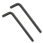 T40 Long Arm Torx End Star L Shapped Key Wrench 2Pcs BLACK