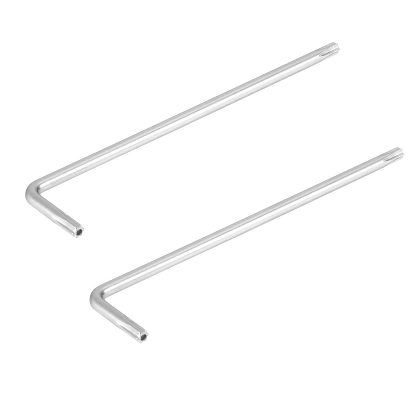 T40 Long Tamper Proof Torx Star Key Bit L-Shape Wrench 2Pcs