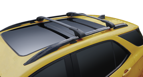 BrightLines Aero Roof Rack Crossbars Ski Rack Combo Compatible with Chevy Equinox 2018-2024 (4 Pairs of Skis or 2 Snowboards)