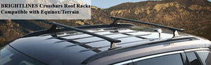 BrightLines Roof Rack Crossbars Replacement For GMC Terrain 2018-2023