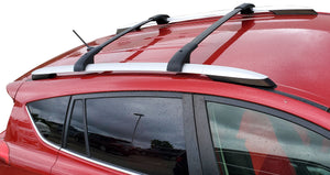 BrightLines Aero Roof Rack Crossbars Kayak Rack Combo Compatible with Toyota RAV4 2013-2018