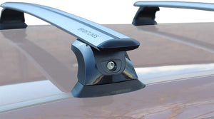 BRIGHTLINES Crossbars Roof Racks Ski Rack Combo Compatible with 2016-2020 Honda Pilot Without Roof Side Rails (Up to 4 Skis or 2 Snowboards) - ASG AUTO SPORTS