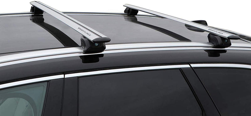 BRIGHTLINES Heavy Duty Anti-Theft Premium Aluminum Roof Bars Roof Rack Crossbars Compatible with 2009-2024 Audi Q5 - Exclusive From ASG Auto Sports
