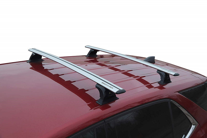 BRIGHTLINES Premium Roof Rack Cross Bars Compatible with 2018-2019 Chevy Equinox Without Roof Rails