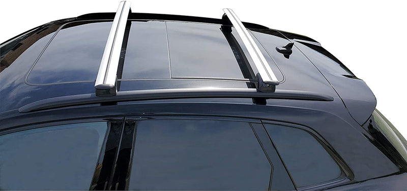 DGH SYSTEM Easy Line Glide Barres De Toit 112cm Pour Audi Q7 (4L) 2006-2015 - Verrouillables 100kg