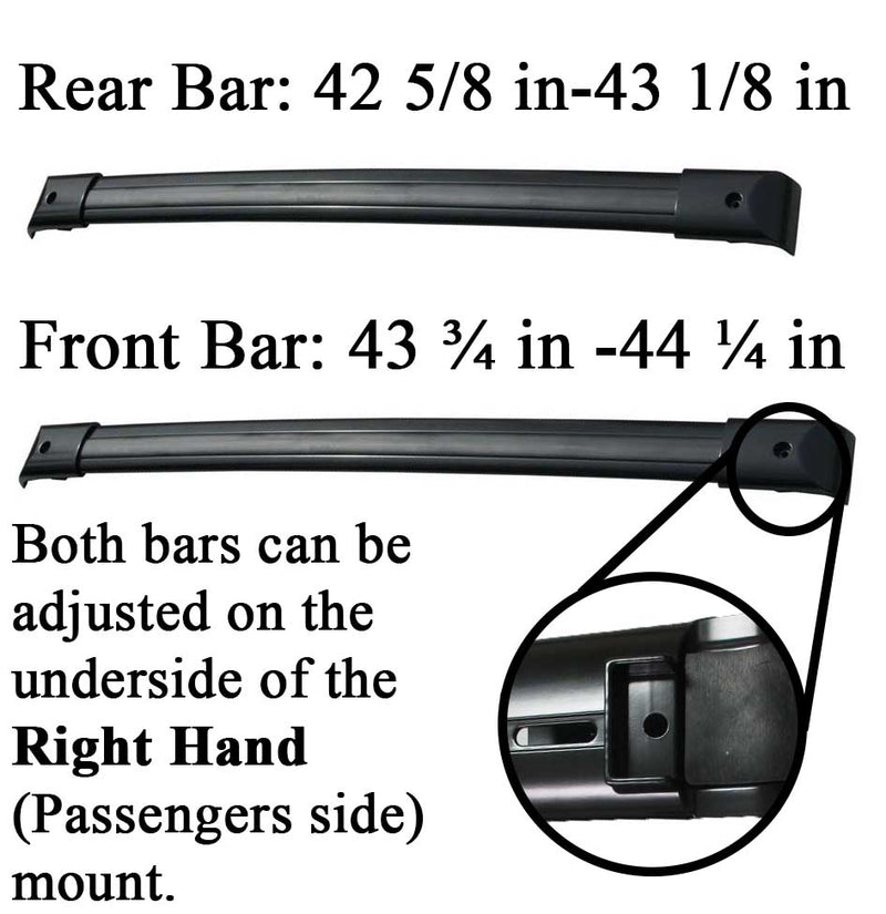 BrightLines Roof Rack Crossbars Replacement For Honda Odyssey 2005-2010