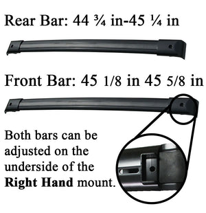 BrightLines Roof Rack Crossbars Kayak Rack Combo Replacement For Honda Pilot 2003-2008