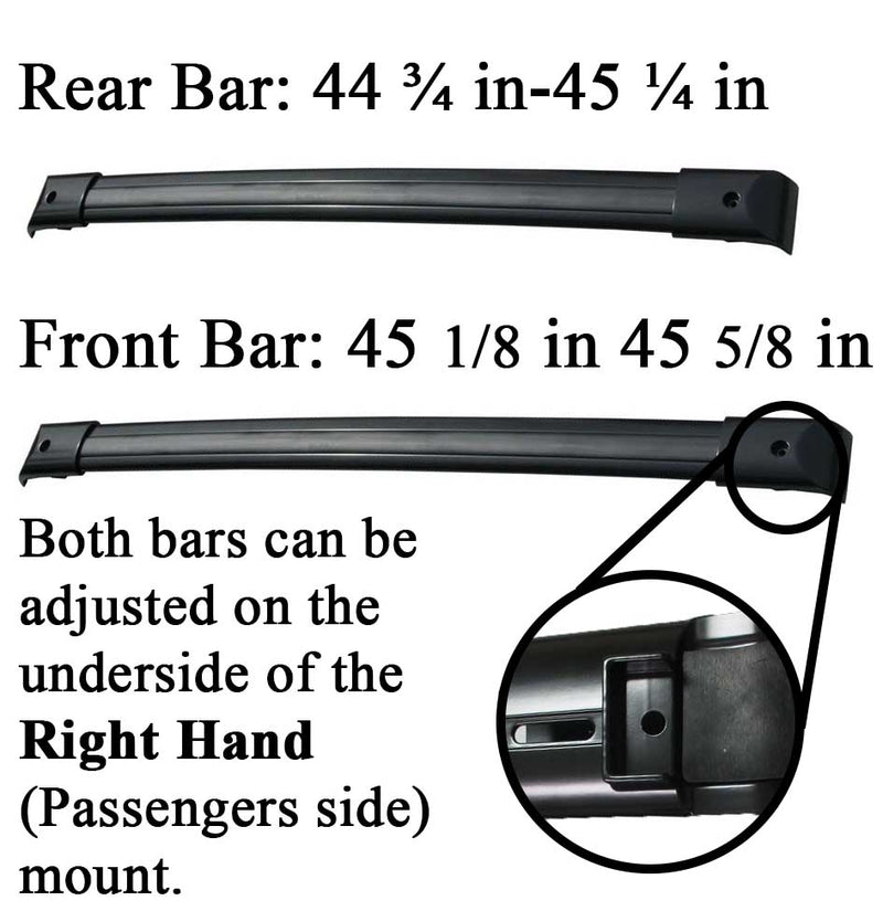 BrightLines Roof Rack Crossbars Replacement For Honda Pilot 2003-2008