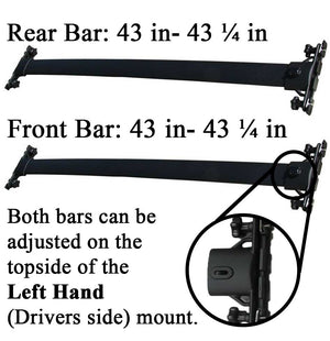 BrightLines Roof Rack Crossbars  Replacement For Toyota Highlander 2008-2013 - ASG AUTO SPORTS