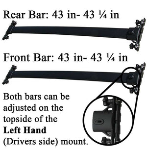 BrightLines Roof Rack Crossbars Kayak Rack Combo Replacement For Toyota Highlander 2008-2013 - ASG AUTO SPORTS