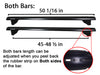 BrightLines Roof Rack Crossbars Ski Rack Combo Replacement For Dodge Nitro 2007-2012 (4 pairs skis or 2 snowboards)