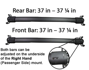 BrightLines Roof Rack Crossbars and Ski Rack Combo Replacement for Chevy Equinox 2010-2017 (4 pairs skis or 2 snowboards) - ASG AUTO SPORTS